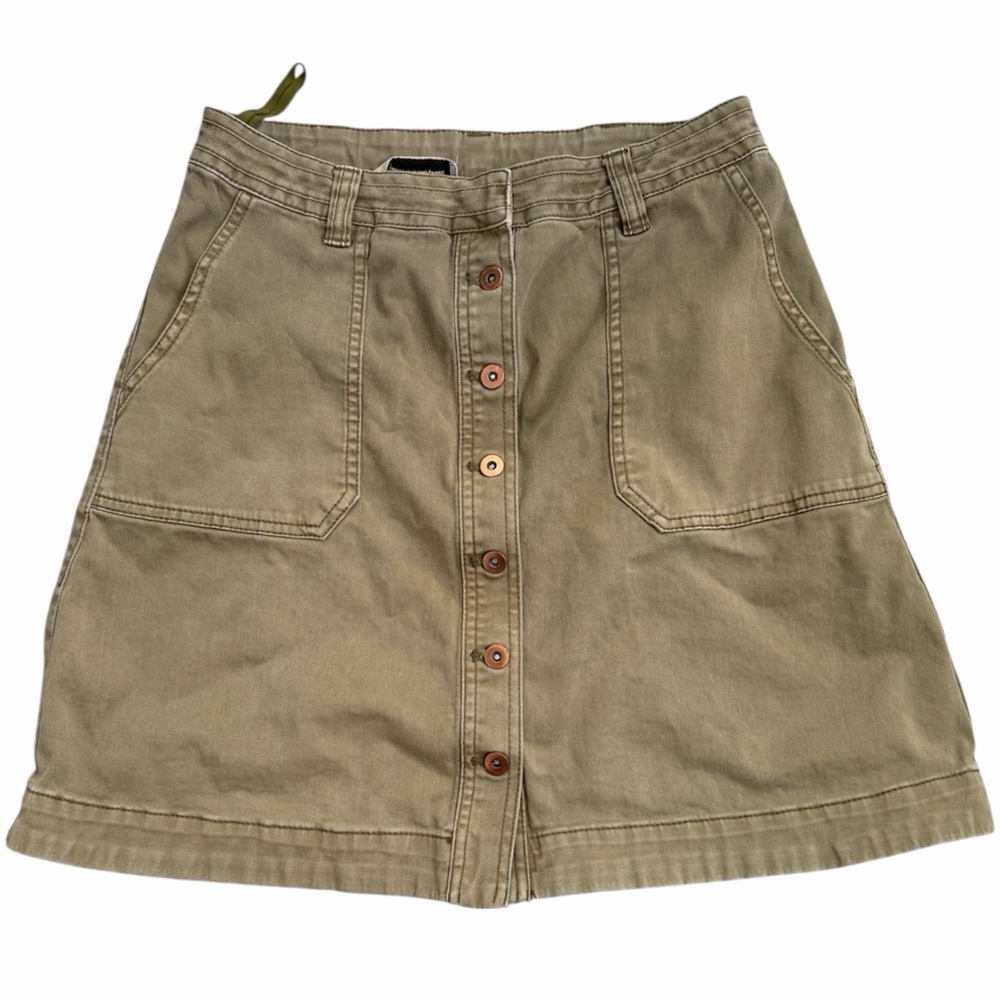 Pilcro Button-Front Skirt